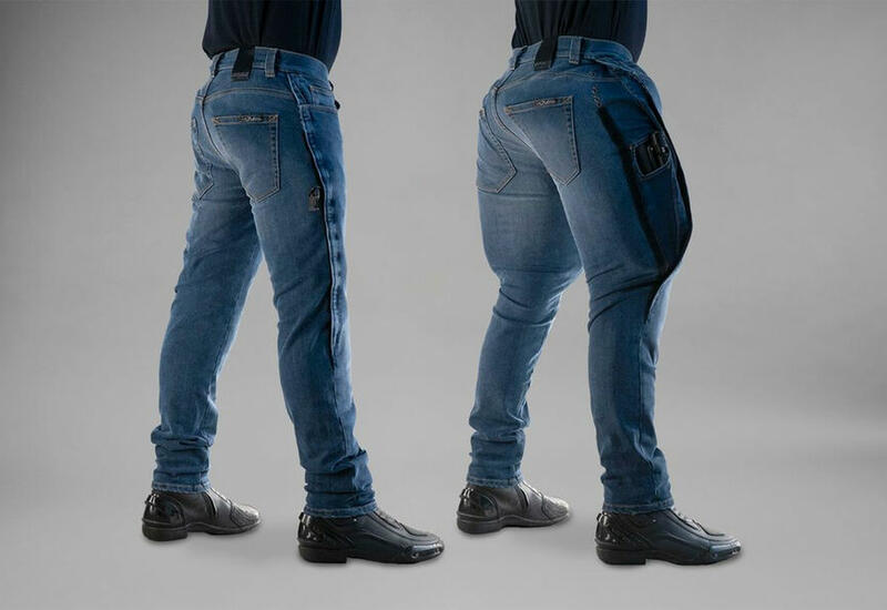 В Швеции разработали джинсы со встроенной подушкой безопасности для мотоциклистов