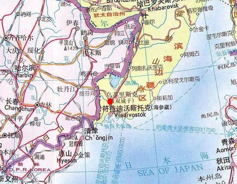 Министерство природных ресурсов Китая «переименовало» восемь российских городов