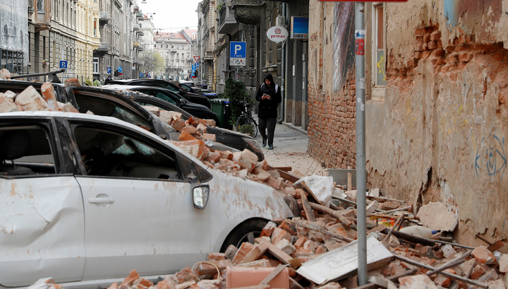 Землетрясение в хорватской столице стало сильнейшим за 140 лет