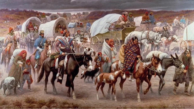 Европейских поселенцев многие индейские племена встречали вполне доброжелательно.