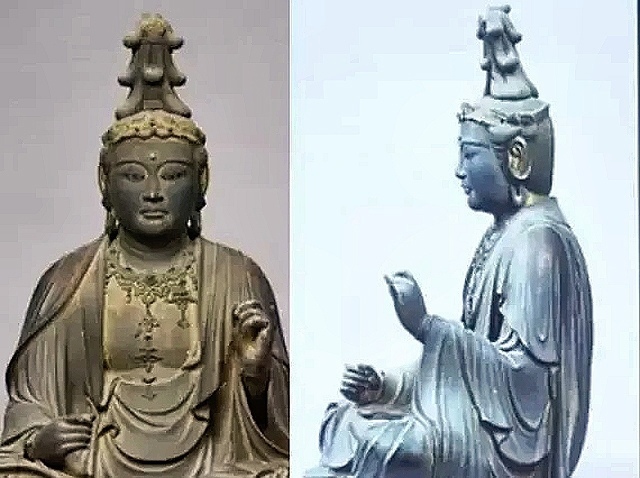 Загадочные артефакты внутри японской статуи