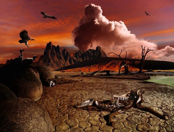 вулканы погубили 90% всех живых существ на Земле