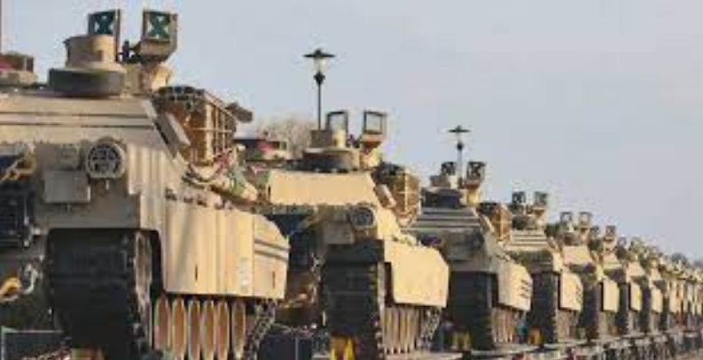 Первая партия американских танков Abrams в Украине