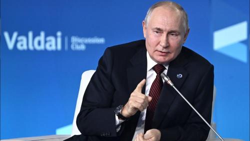 Путин на пленарной сессии XХ заседания Международного дискуссионного клуба «Валдай». 5 октября 2023