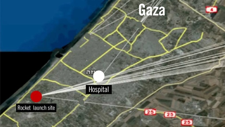Израиль привел доказательства своей непричастности к удару по госпиталю в Газе