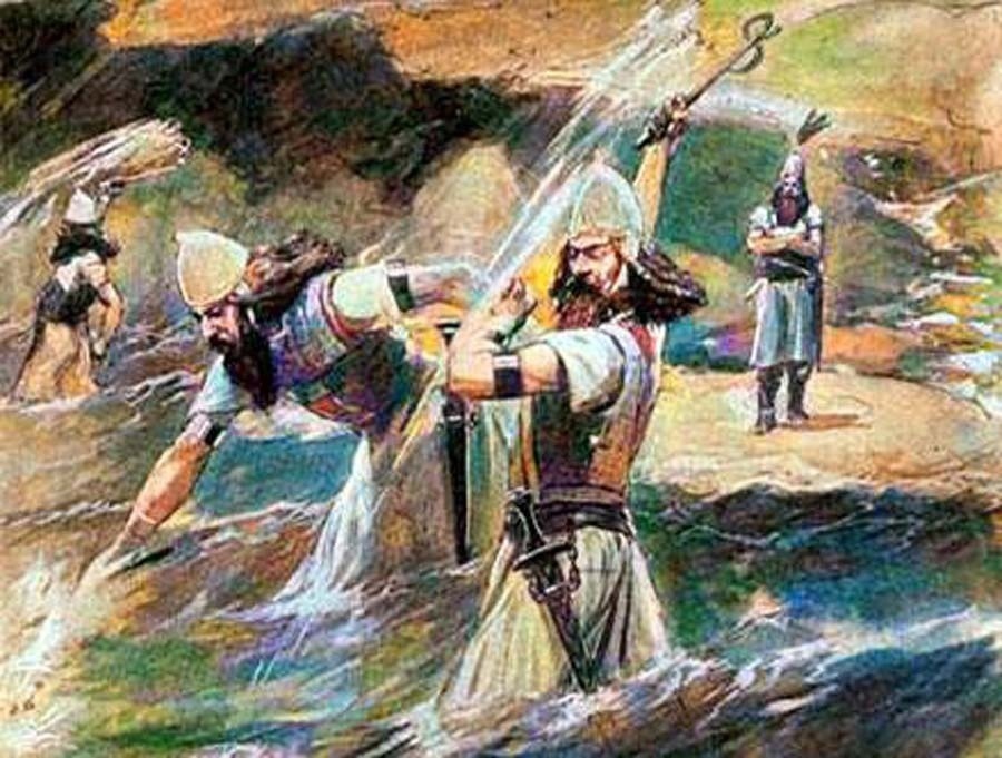 Персидский царь Ксеркс приказал в качестве наказания побить море плетьми
