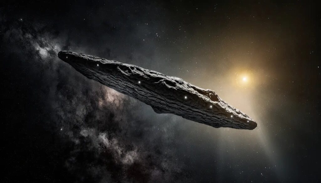 В октябре 2017 года объект под названием Oumuamua достиг Солнечной системы.