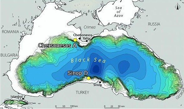 Около 5600 года до н.э. Черное море находилось в гораздо более скромных границах, нежели сейчас.