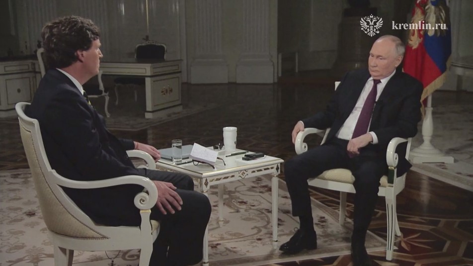 Интервью Владимира Путина Такеру Карлсону ... видео