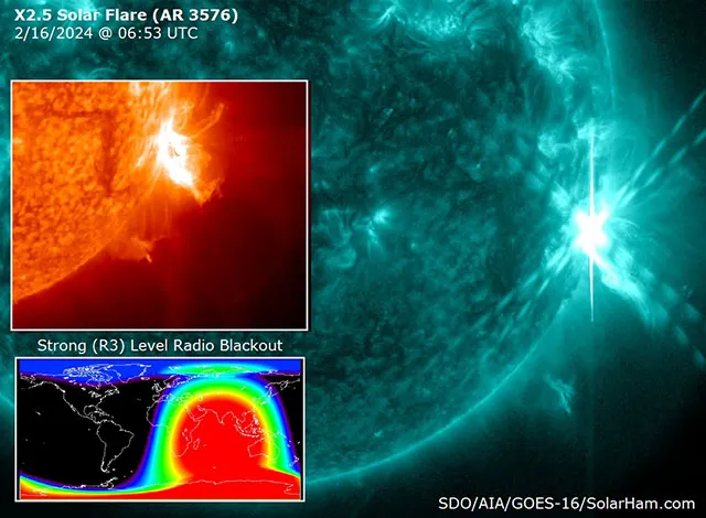 Бум! X2.5 – Четвертая по силе солнечная вспышка текущего солнечного цикла