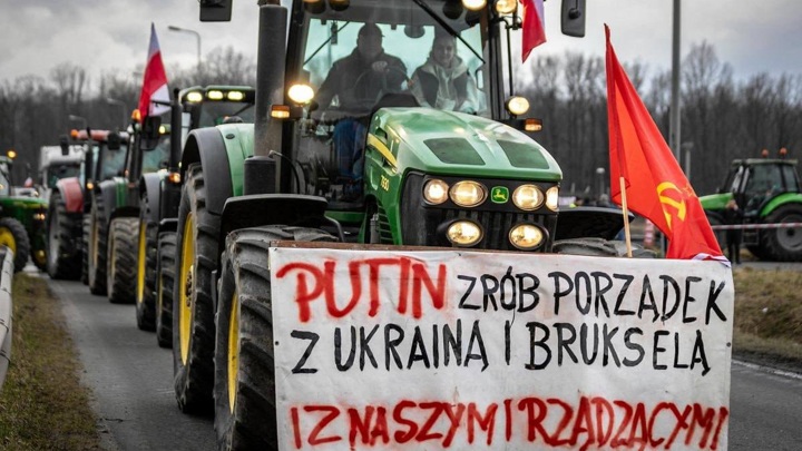 Польские фермеры призвали Путина разобраться с Киевом и Брюсселем
