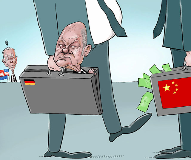 Как Китай унизил Шольца и как российское телевидение сообщает о «модернизации Германии».