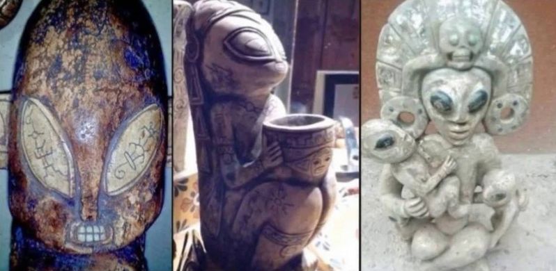 Эти симпатичные гуманоиды не творение любителя жанра фэнтези, а скульптуры из мексиканских пещер