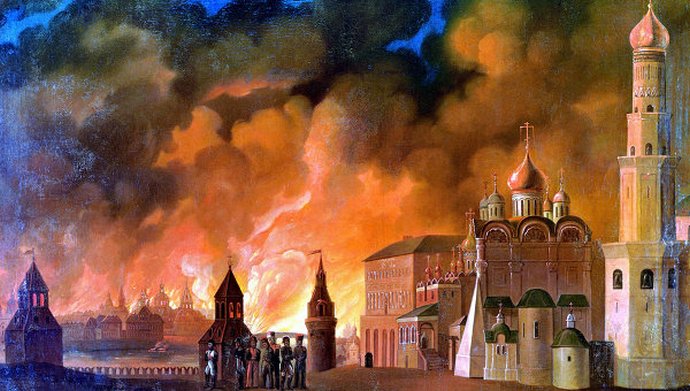 Странный пожар в Москве 1812 года