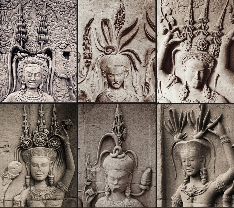 Апсары Ангкор-Ват. Сиемреап, Камбоджа.