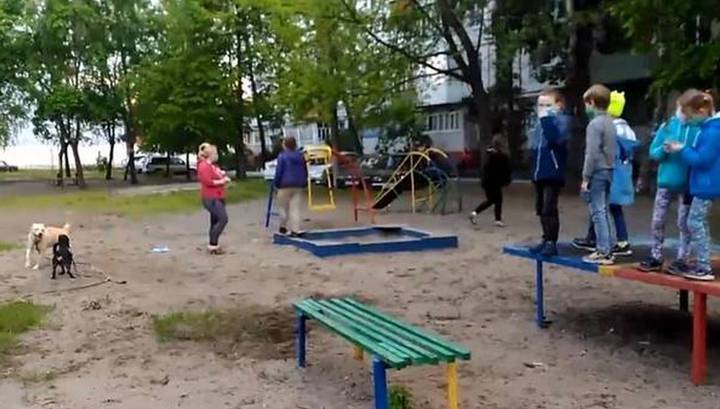 Владелицы собак в Брянске загнали детей на теннисный стол ради выгула питомцев