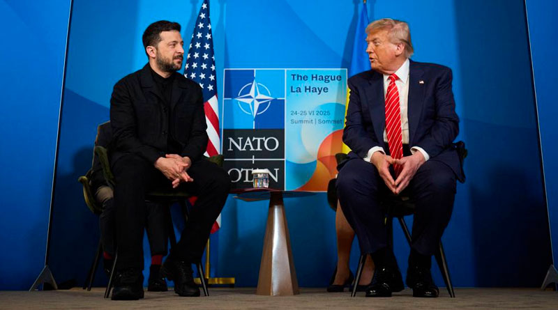 «Благодарю господина президента, благодарю США»: В Гааге завершилась встреча Зеленского и Трампа