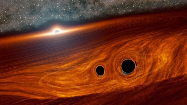 Астрономы впервые увидели свет от столкновения двух черных дыр