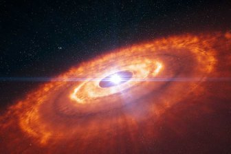 Астрономы из России впервые увидели спиральные потоки вещества вокруг звезды