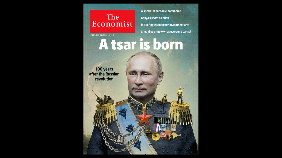 The Economist опубликовал обложку с Путиным в образе царя