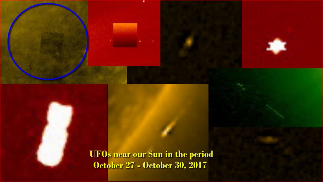 НЛО возле нашего Солнца в период 27 октября - 30 октября 2017