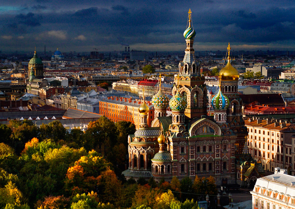 Нереальная Москва, нереальный Санкт-Петербург с высоты птичьего полета