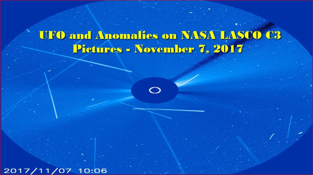 НЛО и Аномалии на снимках NASA LASCO C3 - 7 ноября 2017