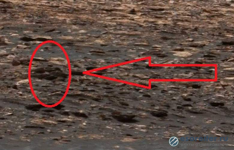 Человекоподобную фигуру обнаружили на Марсе