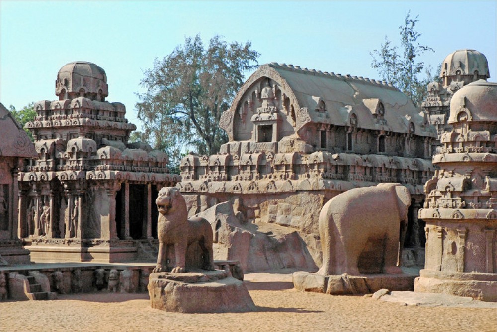 Высокотехнологичные постройки древности в Махабалипураме