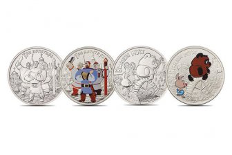 В России выпустили памятные монеты с изображением персонажей сказок и мультиков