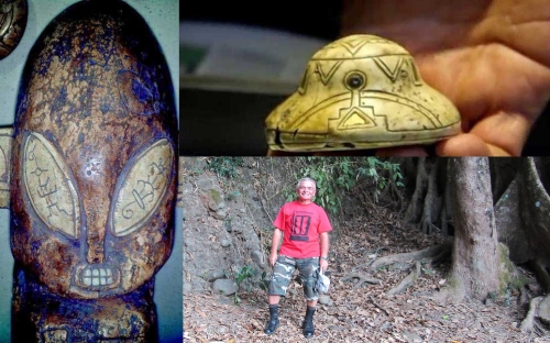 В Мексике найдены каменные НЛО и фигурки их пилотов.