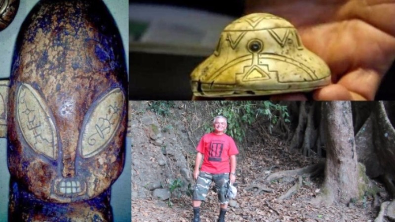 Мексиканцы нашли каменные НЛО и фигурки инопланетян