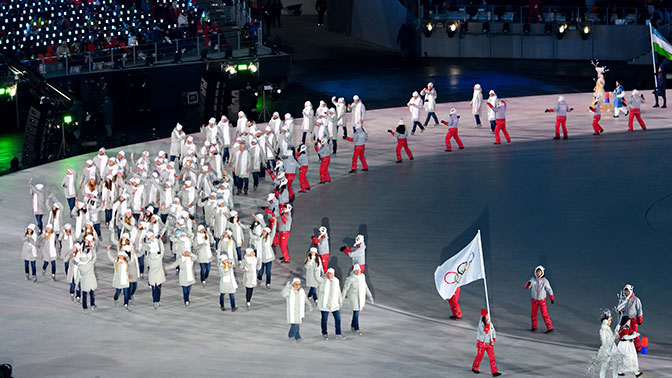 Американец объяснил, зачем принес флаг России на открытие Олимпиады