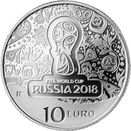 В Италии запустили в обращение монету 10 евро, посвящённую ЧМ-2018