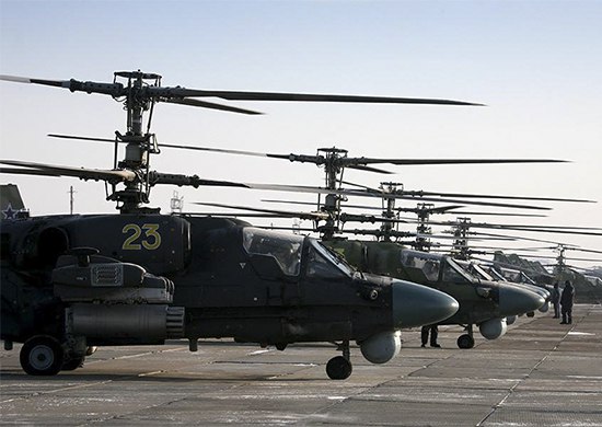 Партия Ка-52 вошла в состав нового полка армейской авиации ЗВО