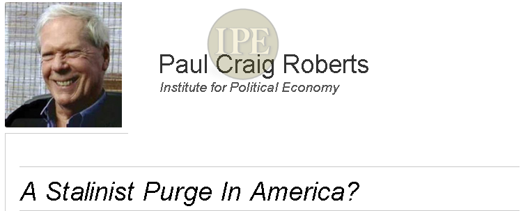 Пол Крейг Робертс предупреждает о "Сталинской Чистке В Америке"