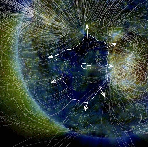 Гигантская корональная дыра, открывшаяся на солнце, вызовет геомагнитные бури во время пика метеорного потока Персеид 12 августа