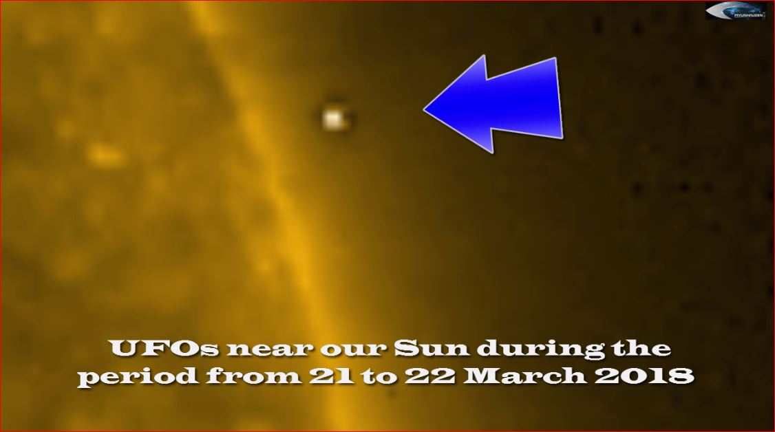 НЛО вблизи нашего Солнца в период за 21 - 22 марта 2018
