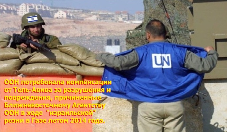 В Газе сионисты сознательно атаковали объекты, над которыми развевались флаги ООН