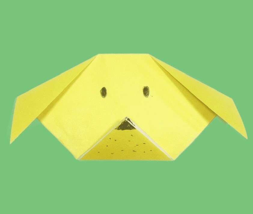 Оригами. Как сделать щенка (видео урок)