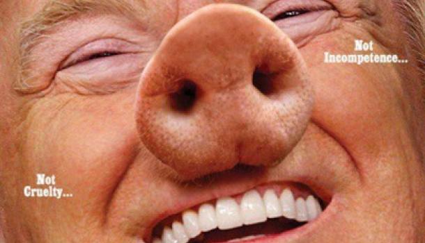 New York Magazine поместил на обложку Трампа в образе свиньи
