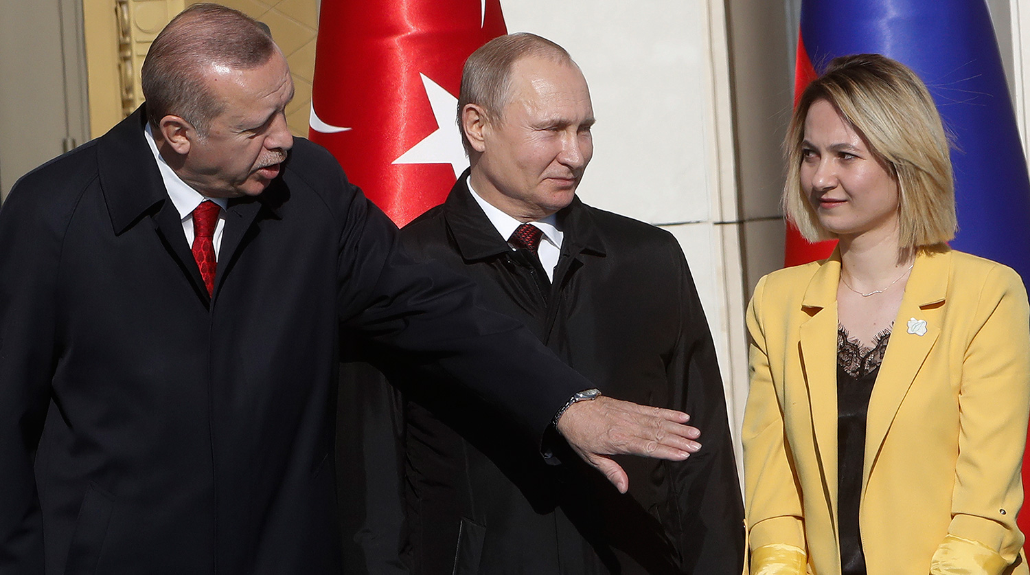 Эрдоган уводит девушку у Путина.