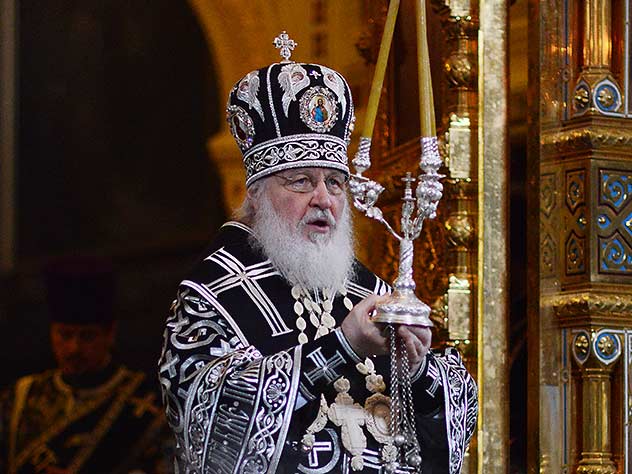Патриарх Кирилл произнес в храме Христа Спасителя проповедь о деньгах