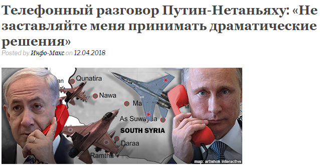 Телефонный разговор Путин-Нетаньяху.