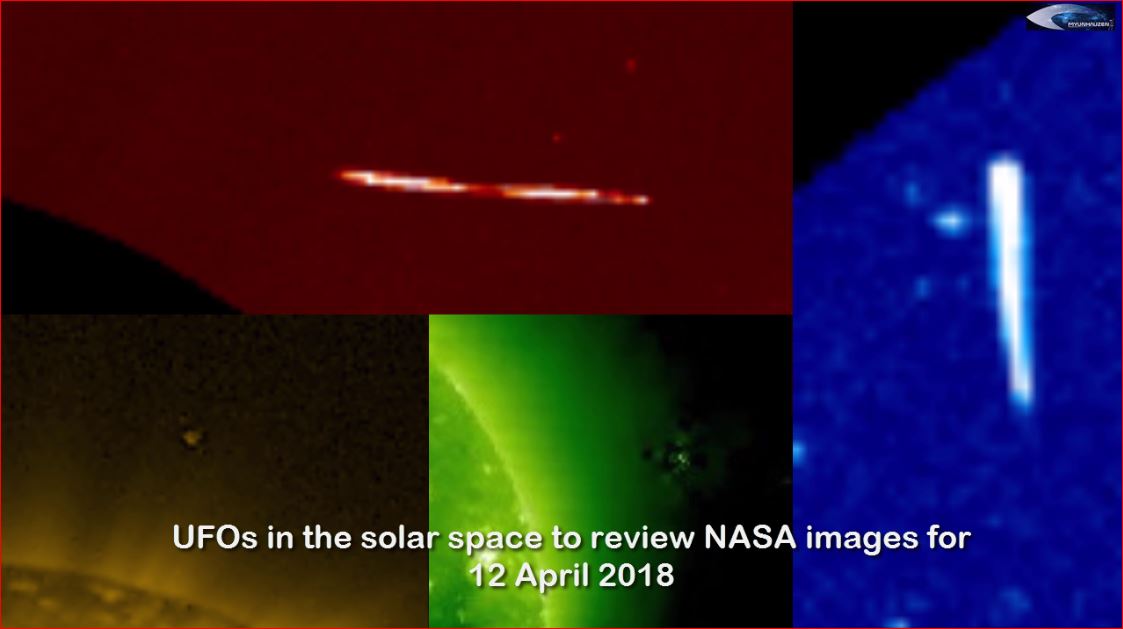 НЛО в околосолнечном пространстве в обзоре снимков NASA за 12 апреля 2018