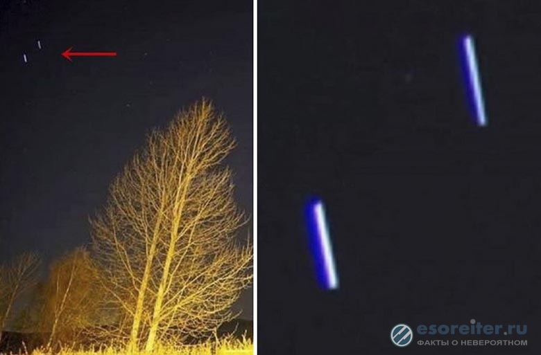 Цилиндрические НЛО попали в объектив камеры профессионального фотографа Норвегии