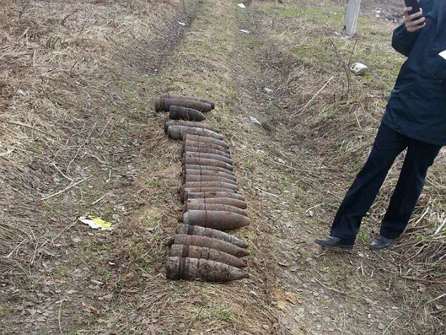 В Костроме рядом с газовой заправкой нашли 27 снарядов