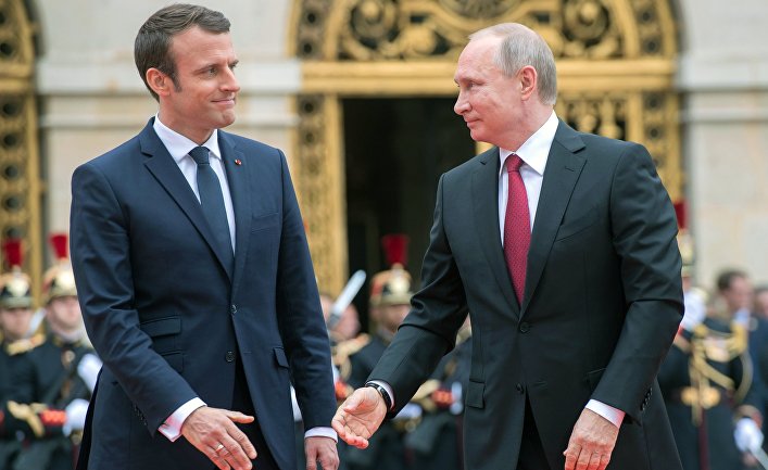Владимир Путин и Эммануэль Макрон на протяжении 4-х часов обсуждали вопросы внешней политики