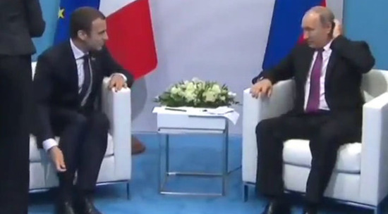«Бандит, украл у меня!»: Путин о реплике Шохина на встрече с Макроном