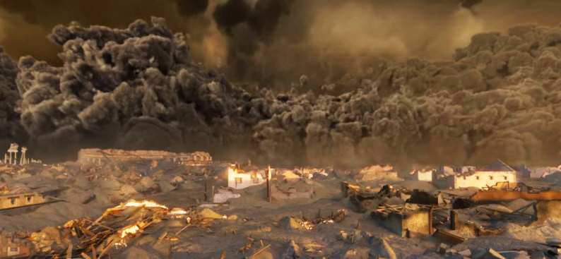 Видео: разрушающая мощь Везувия и гибель Помпеи